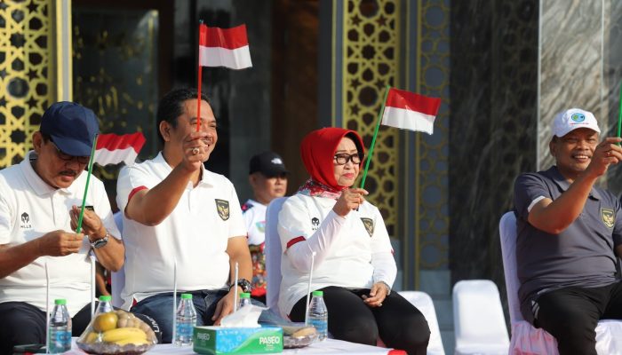 Bupati Jombang Hj Mundjidah Wahab memimpin Pembukaan Pekan Olahraga Kabupaten (Porkab) Jombang dalam rangka memperingati Hari Ulang Tahun (HUT) ke–78 Kemerdekaan Republik Indonesia (RI)
