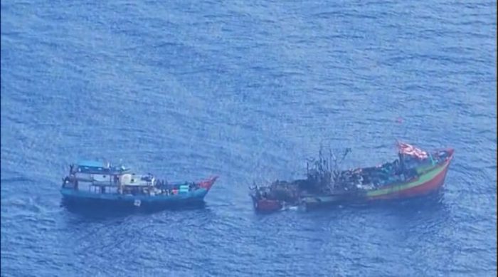 Pesud TNI AL Laksanakan SAR Kecelakaan Kapal Di Perairan Pulau Fani Papua Barat Daya