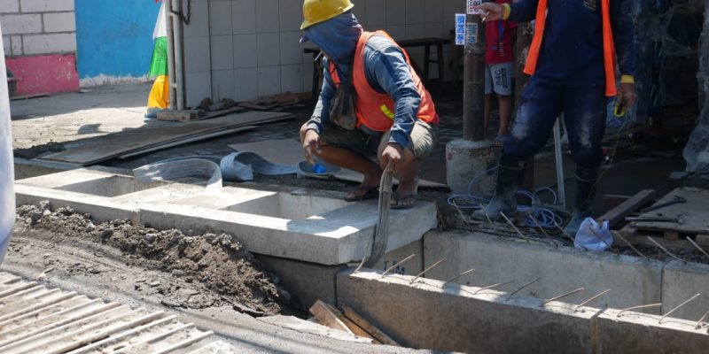 Proyek Betonisasi Geluran Taman – Suko Sukodono Capai 16 Persen