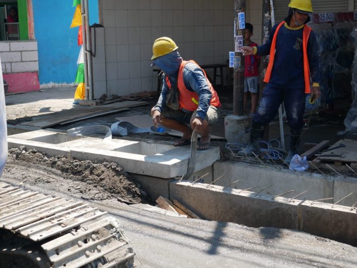 Proyek Betonisasi Geluran Taman – Suko Sukodono Capai 16 Persen