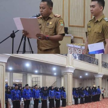 HJ Ratna Machmud Menghadiri Pelantikan Sejumlah Pejabat dan Pegawai di Pemkab Musi Rawas