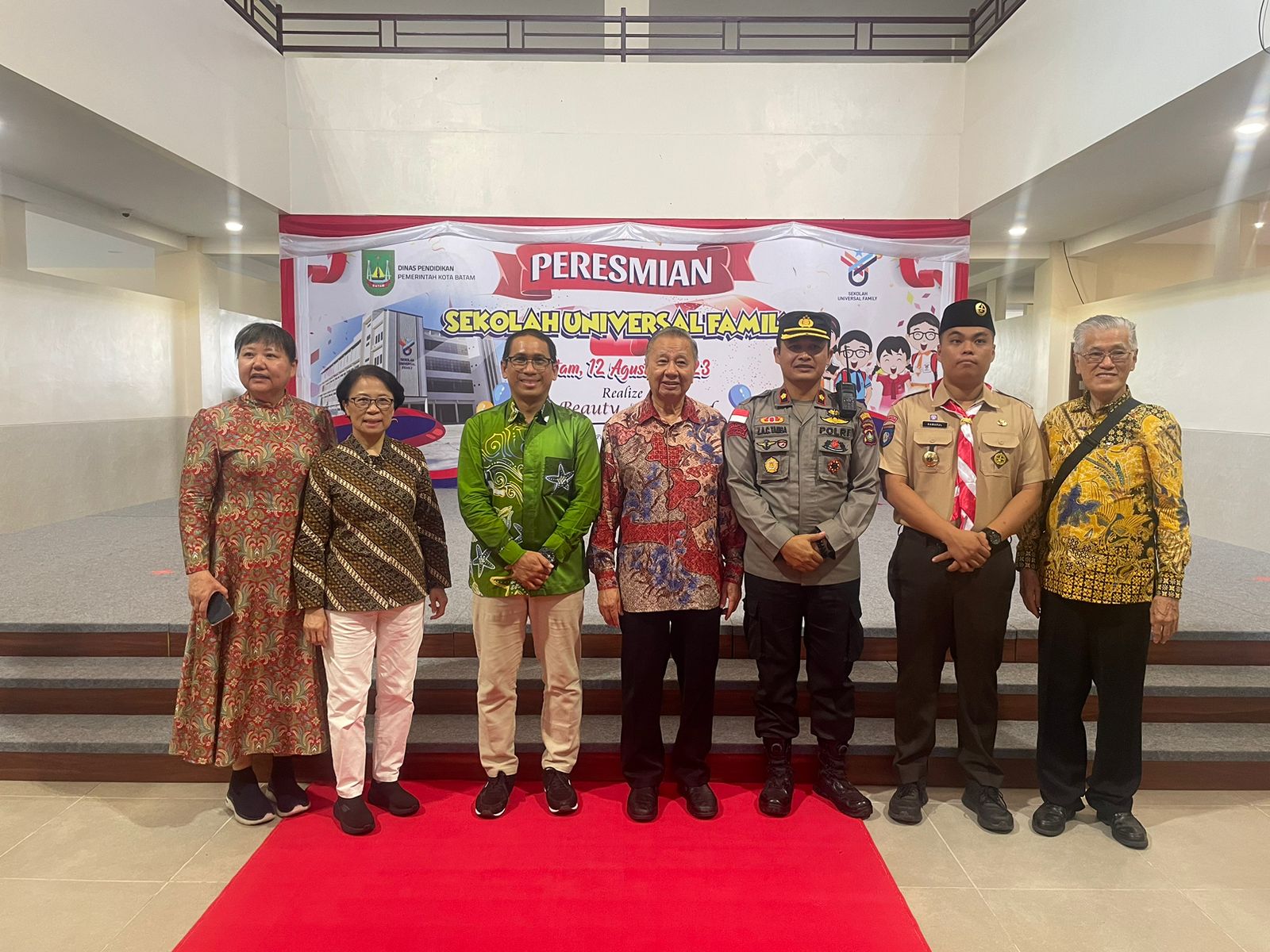 Kapolsek Sekupang Menghadiri Peresmian Gedung Sekolah Universal Family Sekupang