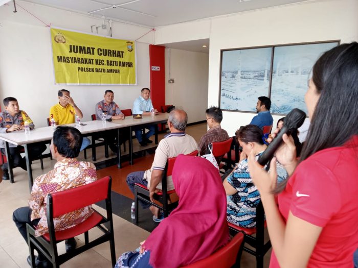 Jumat Curhat,  Polsek Batu Ampar dan Masyarakat Bersinergi dalam Membangun Sitkamtibmas
