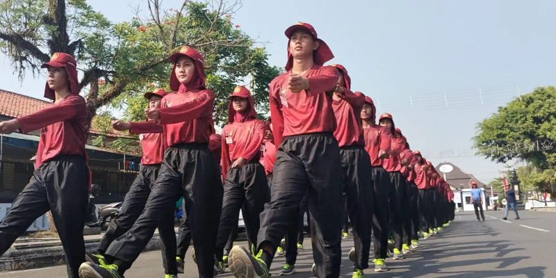 Paskibraka Kabupaten Batang Jalani Latihan Intensif Jelang HUT ke -78 RI