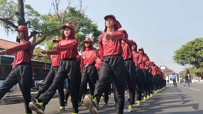 Paskibraka Kabupaten Batang Jalani Latihan Intensif Jelang HUT ke -78 RI