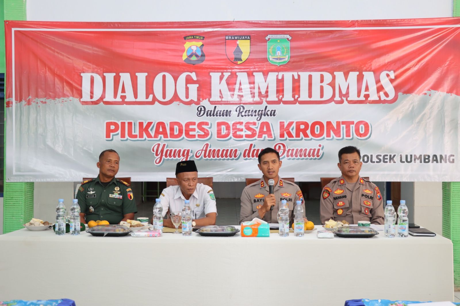 Menjelang Pilkades Serentak 2023, Polres Pasuruan Gelar Dialog Kamtibmas Bersama Masyarakat.