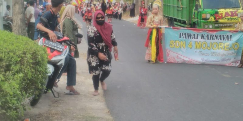 Gebyar Dirgahayu RI Yang Ke-78 Digelar Acara Karnaval Tingkat SD Sekecamatan Modo