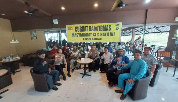 Curhat Kamtibmas Polsek Batu Aji, Tampung Aspirasi Masyarakat