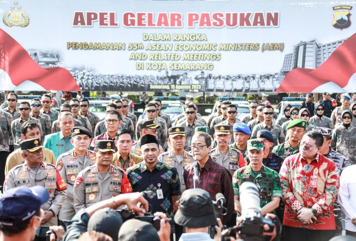 Gelar Apel Kesiapan AEM Polda Jateng Terjunkan Tim Jibom Hingga K-9