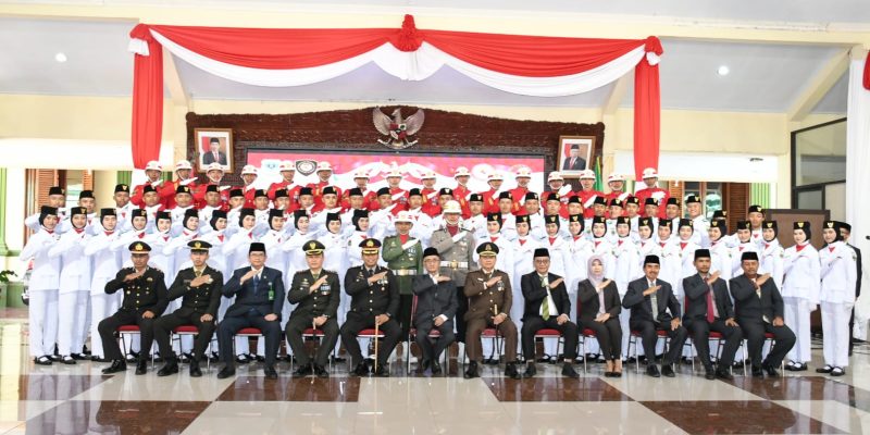 Pengukuhan Paskibraka Kabupaten Bondowoso, Ini pesan Dandim 0822 Bondowoso