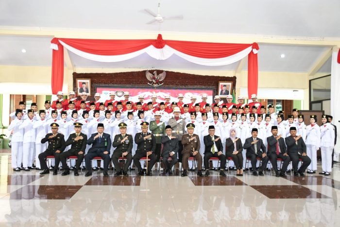 Pengukuhan Paskibraka Kabupaten Bondowoso, Ini pesan Dandim 0822 Bondowoso