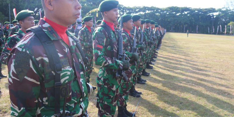 Yonif Raider 514/SY Laksanakan Upacara HUT RI ke-78
