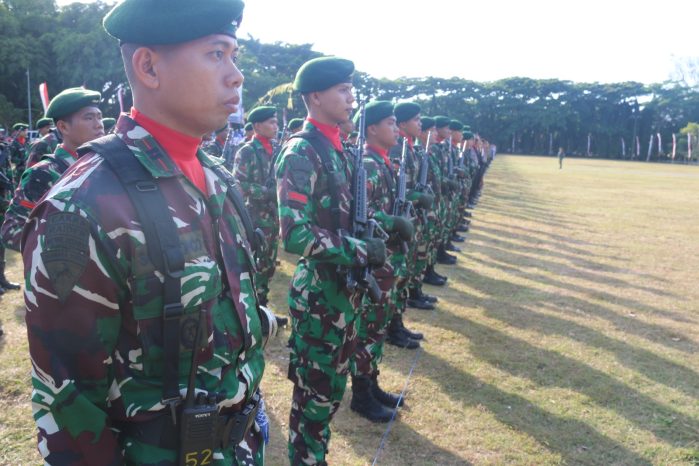 Yonif Raider 514/SY Laksanakan Upacara HUT RI ke-78