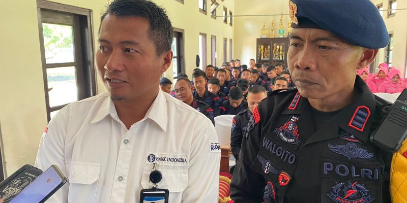 Perluas Digitalisasi, BI Tegal Kenalkan CBP Rupiah Ke Satbrimob