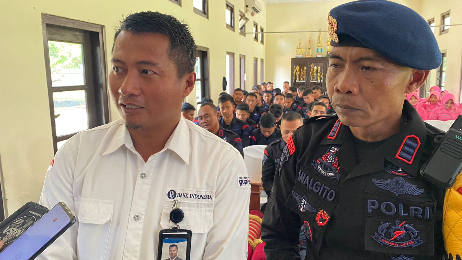 Perluas Digitalisasi, BI Tegal Kenalkan CBP Rupiah Ke Satbrimob