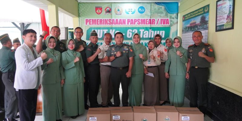 Moment 62 Tahun, Korem Wijayakusuma Peduli Kesehatan Anggota Persit Kartika Chandra Kirana Koorcab Rem 071