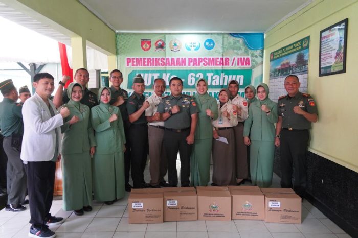 Moment 62 Tahun, Korem Wijayakusuma Peduli Kesehatan Anggota Persit Kartika Chandra Kirana Koorcab Rem 071
