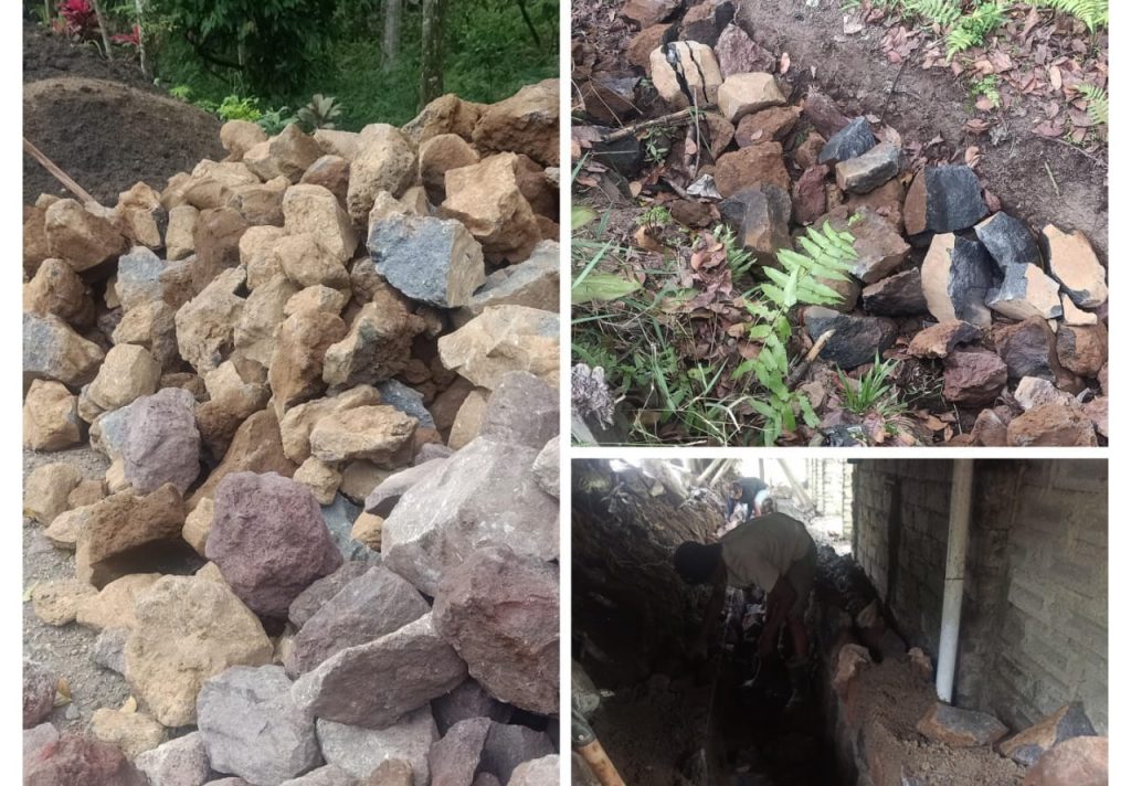 Pengerjaan Proyek Jenis Pembangunan Peningkatan Drainase di Jln Nasional Glenmore Diduga tidak Sesuai Spesifikasi