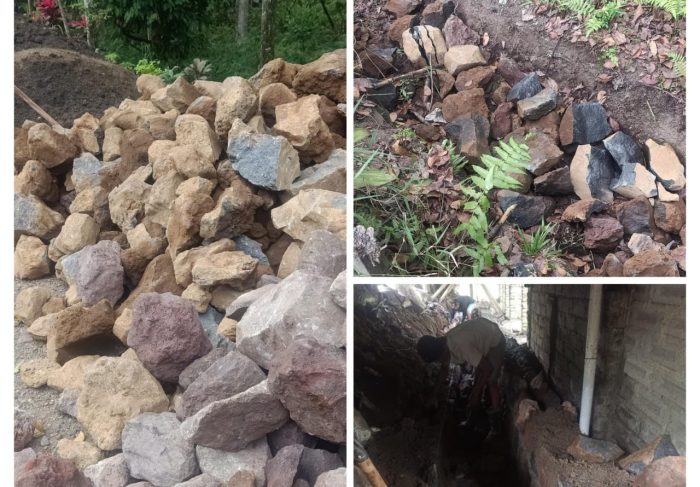 Pengerjaan Proyek Jenis Pembangunan Peningkatan Drainase di Jln Nasional Glenmore Diduga tidak Sesuai Spesifikasi