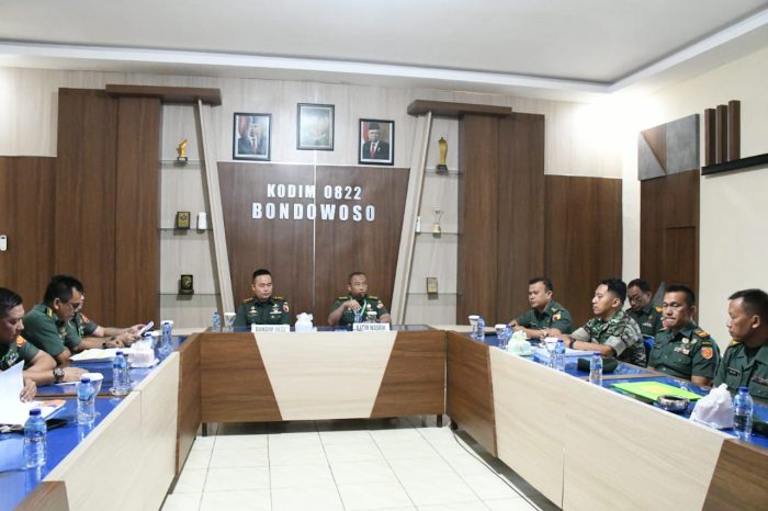 Tim Satgas Manset Kemhan RI Berkunjung Ke Kodim 0822 Bondowoso