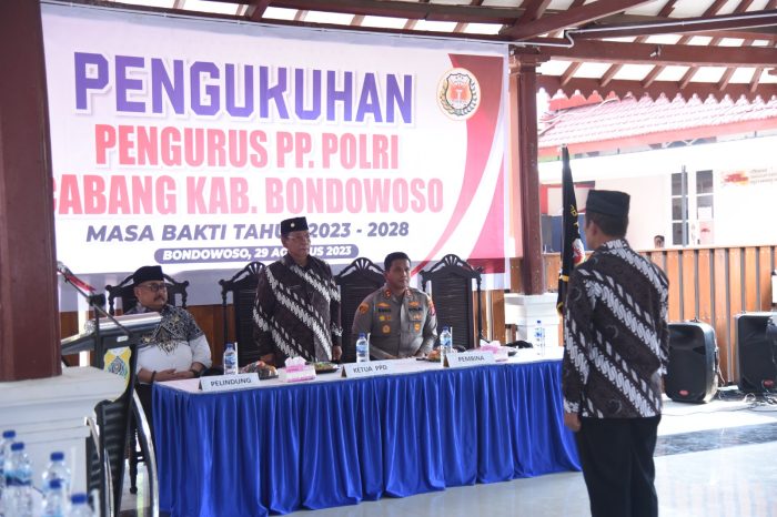 Kapolres Bondowoso Menghadiri Pelantikan Pengurus PP Polri Wilayah Bondowoso