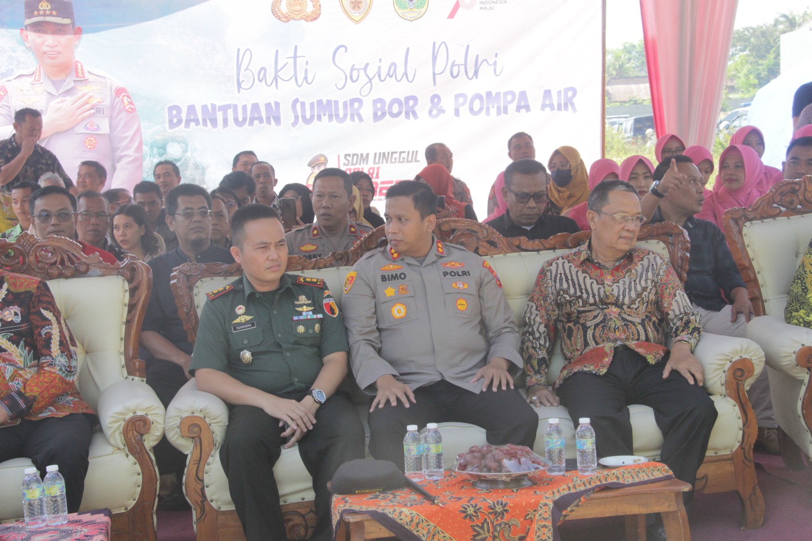 Polri Peduli, Polres Bondowoso Berikan Bantuan Sumur Bor dan Pompa Air