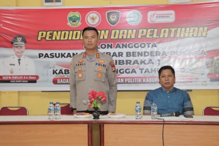 Kapolres Lingga Berikan Pembekalan Calon Paskibraka Tingkat Kabupaten Tahun 2023