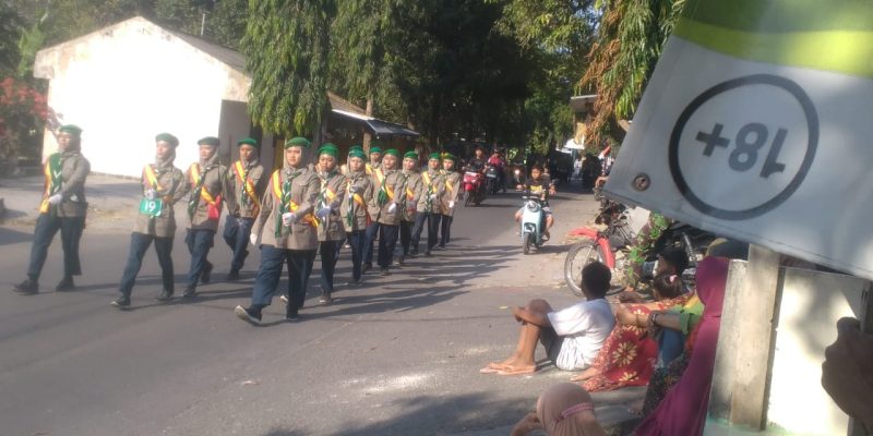 Gebyar Semarak HUT RI Yang Ke – 78 Di Gelar Acara Gerak Jalan SMP, SMA Dan SNAKMA Muhamadiyah 10 Sekecamatan Modo