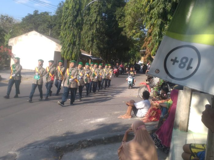 Gebyar Semarak HUT RI Yang Ke – 78 Di Gelar Acara Gerak Jalan SMP, SMA Dan SNAKMA Muhamadiyah 10 Sekecamatan Modo