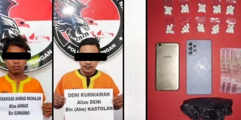 Ops Tumpas Narkoba Polres Lamongan Ungkap 6 Kasus dan Amankan 8 Tersangka Pengedar.