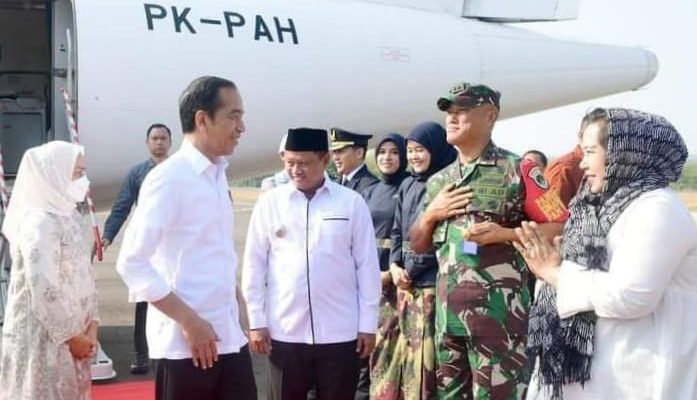 Presiden Jokowi Lakukan Kunker ke Pekalongan Buka Muktamar Sufi Internasional 2023.