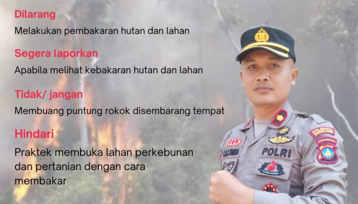 Mencegah Terjadinya Kebakaran Hutan dan Lahan, Polsek Sekupang Gelar sosialisasi larangan Karhutla