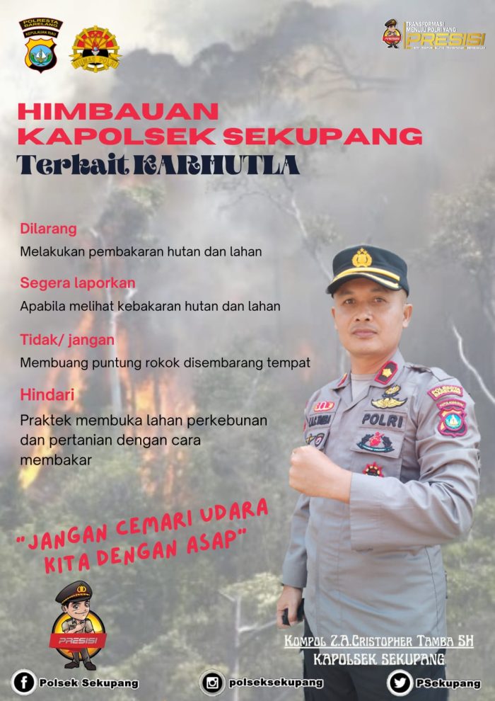 Mencegah Terjadinya Kebakaran Hutan dan Lahan, Polsek Sekupang Gelar sosialisasi larangan Karhutla