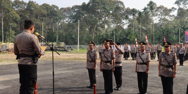Kapolres Muratara Pimpin Serah Terima Jabatan 5 (Lima) Perwira Polres Muratara Polda Sumsel