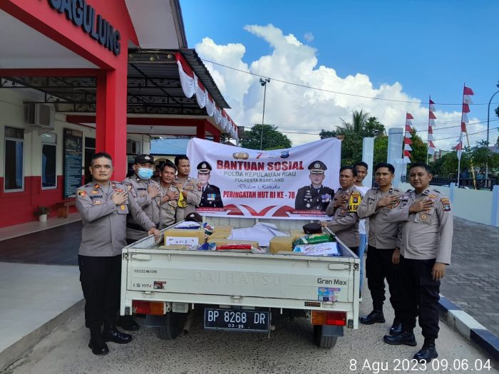 Dalam Rangka HUT Kemerdekaan RI Ke-78 Polsek Sagulung Gelar Bansos Ke Panti-Panti Asuhan Di Sagulung-Batam