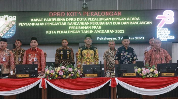 Pemkot Pekalongan Lakukan Penyesuaian Perubahan Anggaran KUA-PPAS 2023