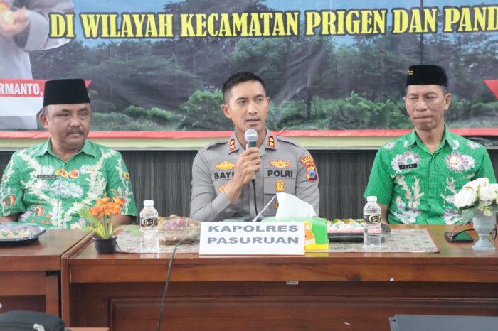 Menjelang Pilkades Serentak 2023, Kapolres Pasuruan Gelar Silaturahmi Dan Dialog Kamtibmas