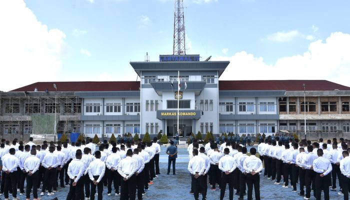 Pengambilan Sumpah Dan Pakta Integritas Awali Proses Seleksi Penerimaan Caba dan Cata TNI AL Gelombang II Tahun 2023 Panda Lantamal IV