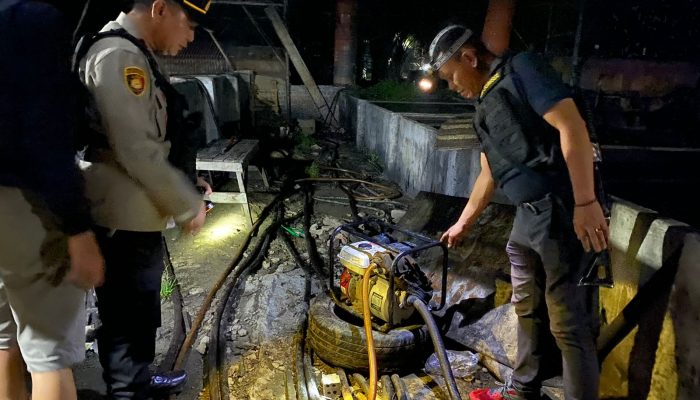 Polres Musi Rawas Utara Berhasil Menindak Tempat Penyulingan Minyak Ilegal di Desa Pantai