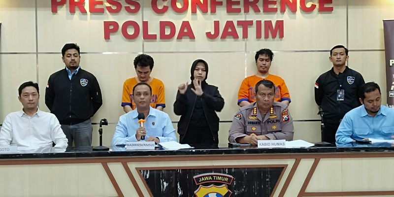 Ditreskrimsus Polda Jatim Ungkap Kasus Manipulasi Data Transaksi Pembelian Makanan Fiktif Dengan Aplikasi Gojek Food Online