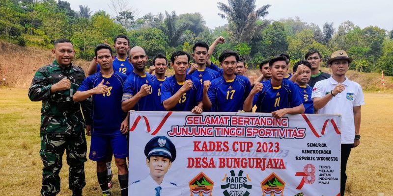 Pemerintahan Desa Bungur Jaya Lakukan Turnamen Sepak Bola KADES CUP.
