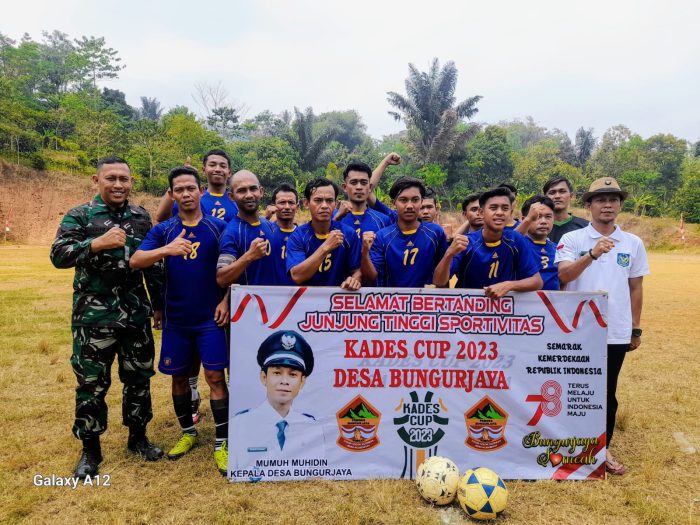Pemerintahan Desa Bungur Jaya Lakukan Turnamen Sepak Bola KADES CUP.