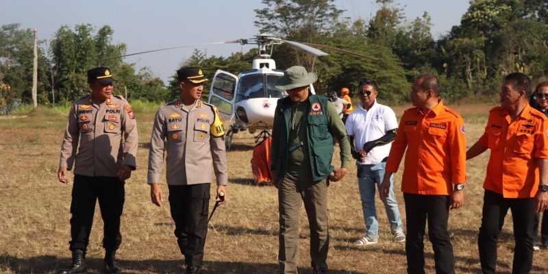 Tinjau Fenomena Alam Karhutla, Kapolres Pasuruan Terima Kunjungan Kabid Operasional BNPB