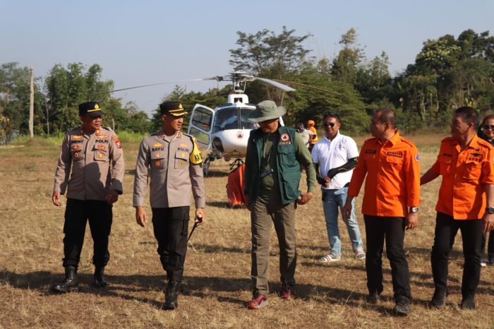 Tinjau Fenomena Alam Karhutla, Kapolres Pasuruan Terima Kunjungan Kabid Operasional BNPB