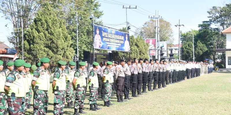 Polres Bondowoso Menggelar Apel Pasukan Operasi Zebra Semeru 2023