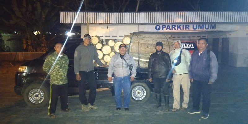 Perhutani KPH Bondowoso Berhasil Amankan Barang Bukti Kendaran Dan Kayu Gelondongan