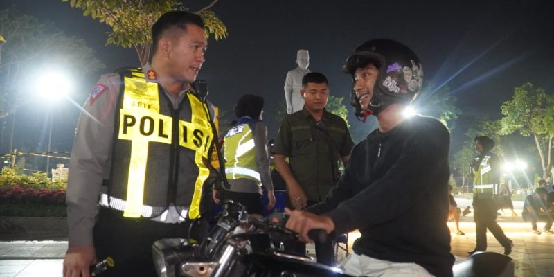 Pengemudi Motor Mabuk Tabrak Wartawan Saat Razia Operasi Zebra Gabungan Diamankan