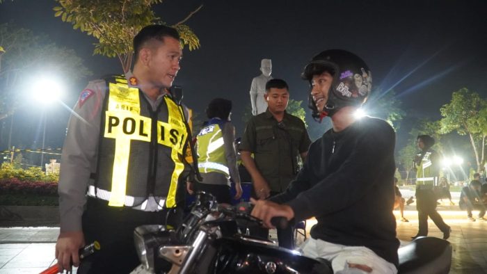 Pengemudi Motor Mabuk Tabrak Wartawan Saat Razia Operasi Zebra Gabungan Diamankan