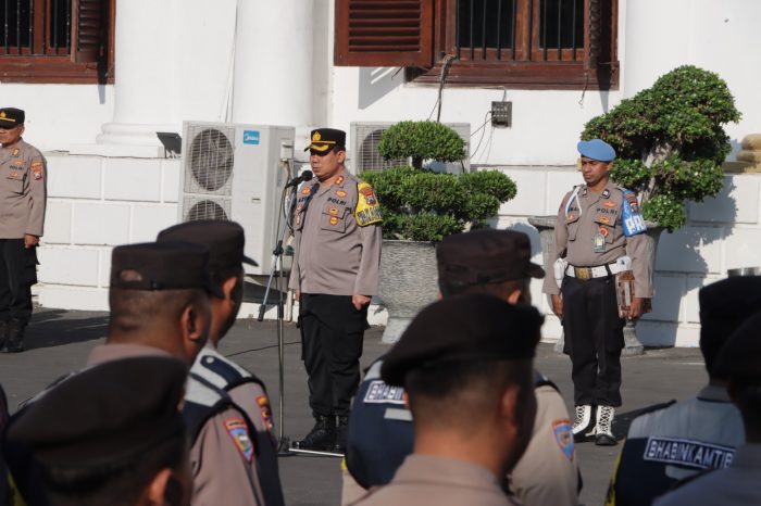 Polrestabes Surabaya Gelar Apel Serentak Bhabinkamtibmas Polsek Jajaran
