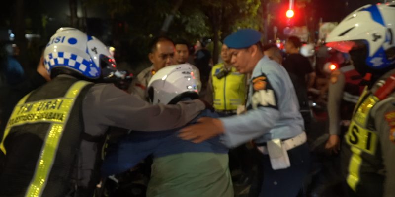 Polrestabes Surabaya Amankan 110 Motor Saat Tertibkan Balap Liar